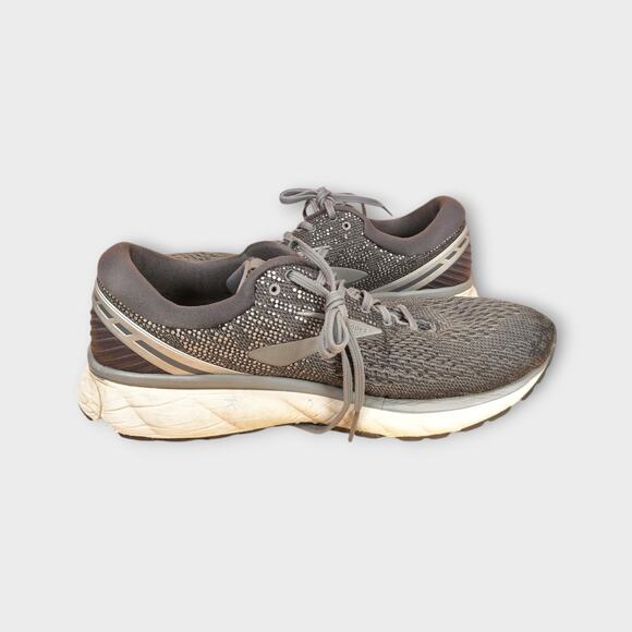 Mens Brooks GHOST Gray Running Shoes Sneakers Size 11.5 WIDE (2E) main image 7